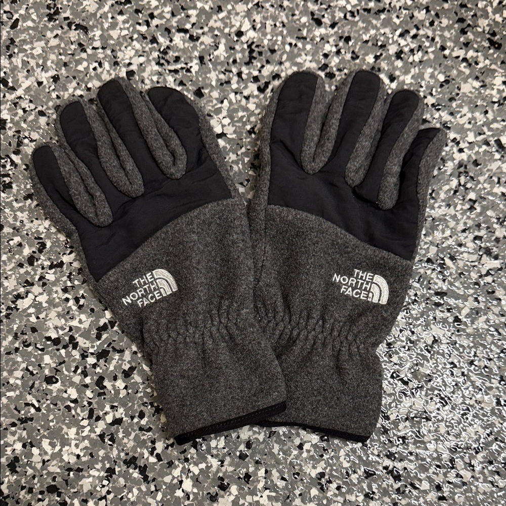 The North Face Black and Gray Winter Gloves